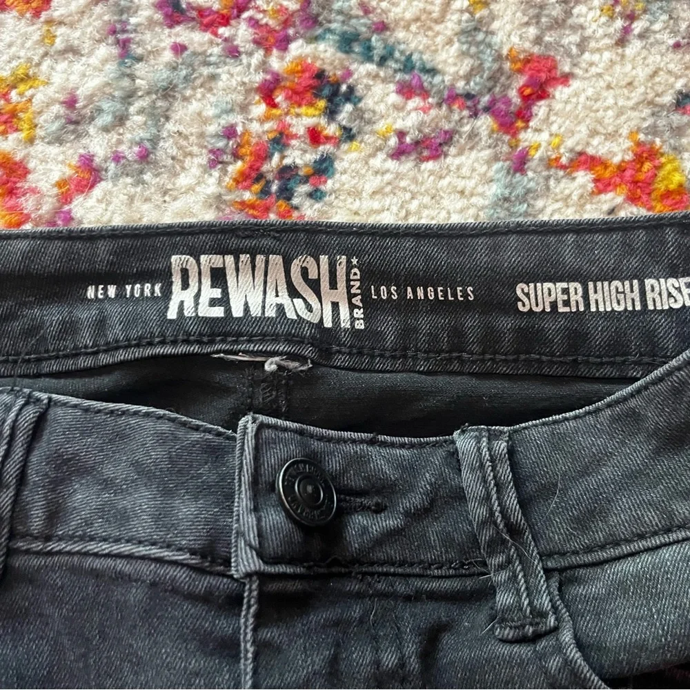 Rewash Brand Super High Rise Denim Shorts Bundle Black Blue Cutoff Womens‎ 22